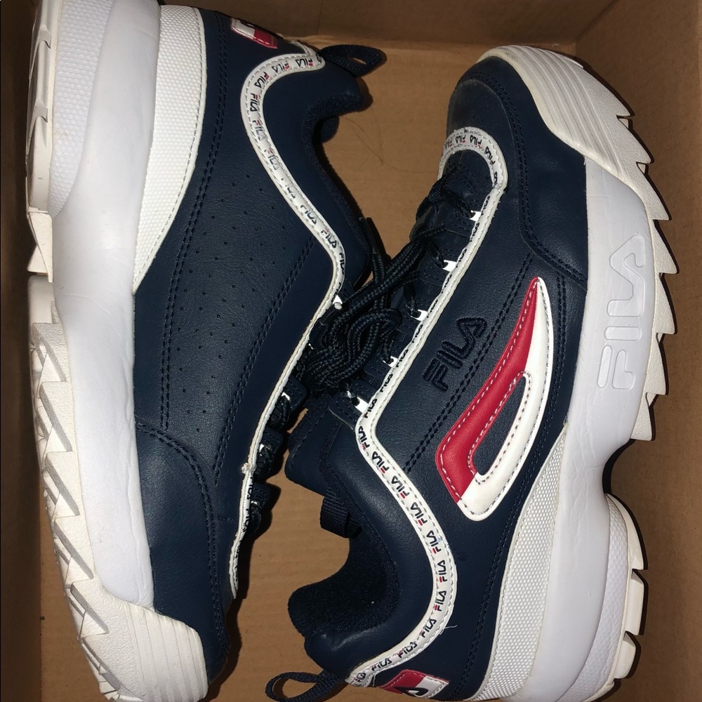 Fila Shoes (Red, Navy and white)